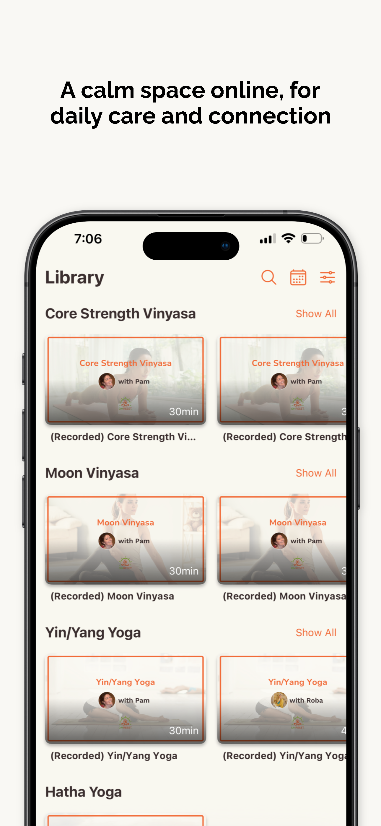 Live Virtual Yoga - Om Reset screenshot 4