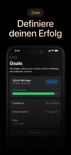 Days Since: Sober Day Counter Screenshot