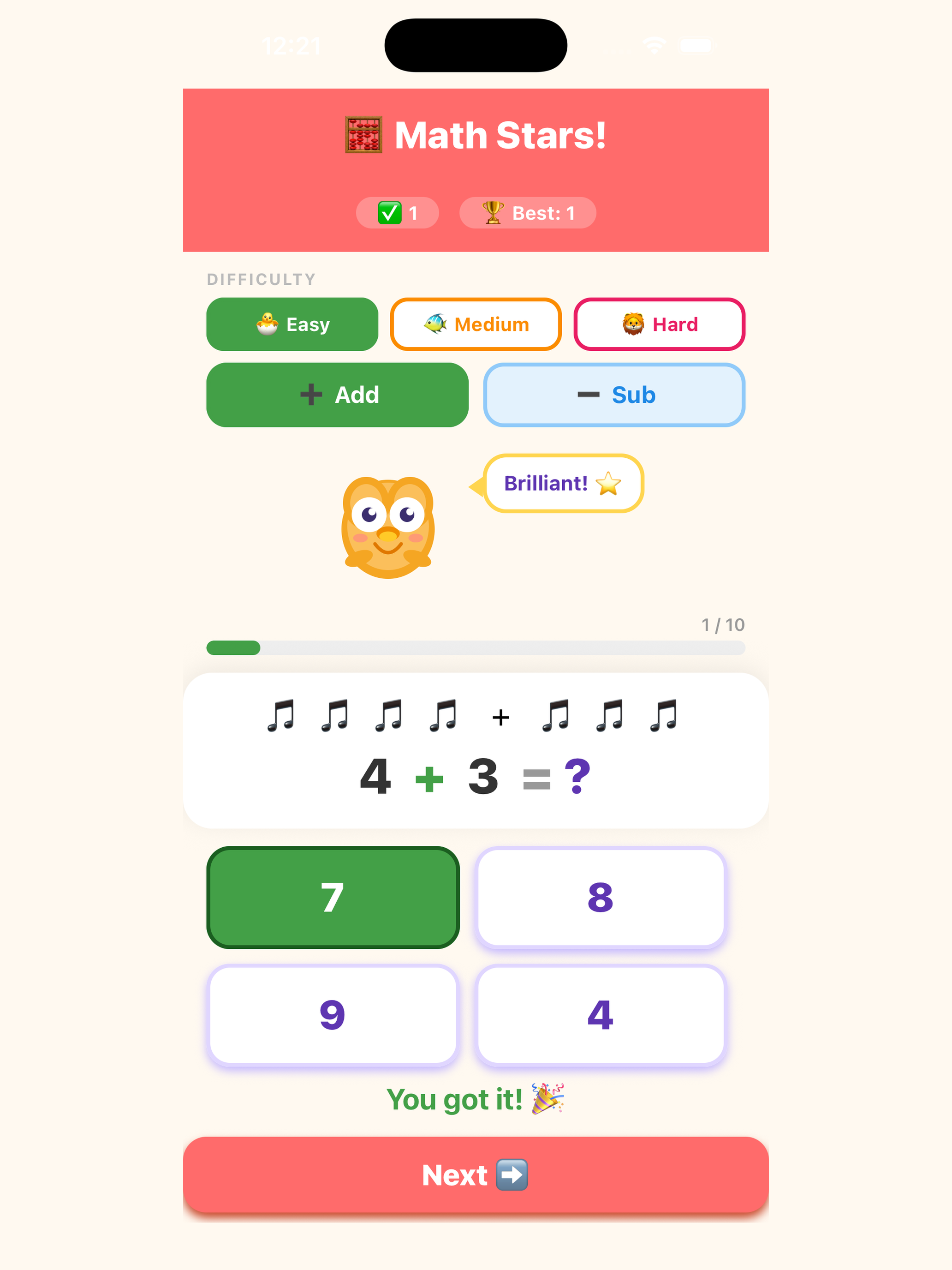 Math Stars! screenshot 8
