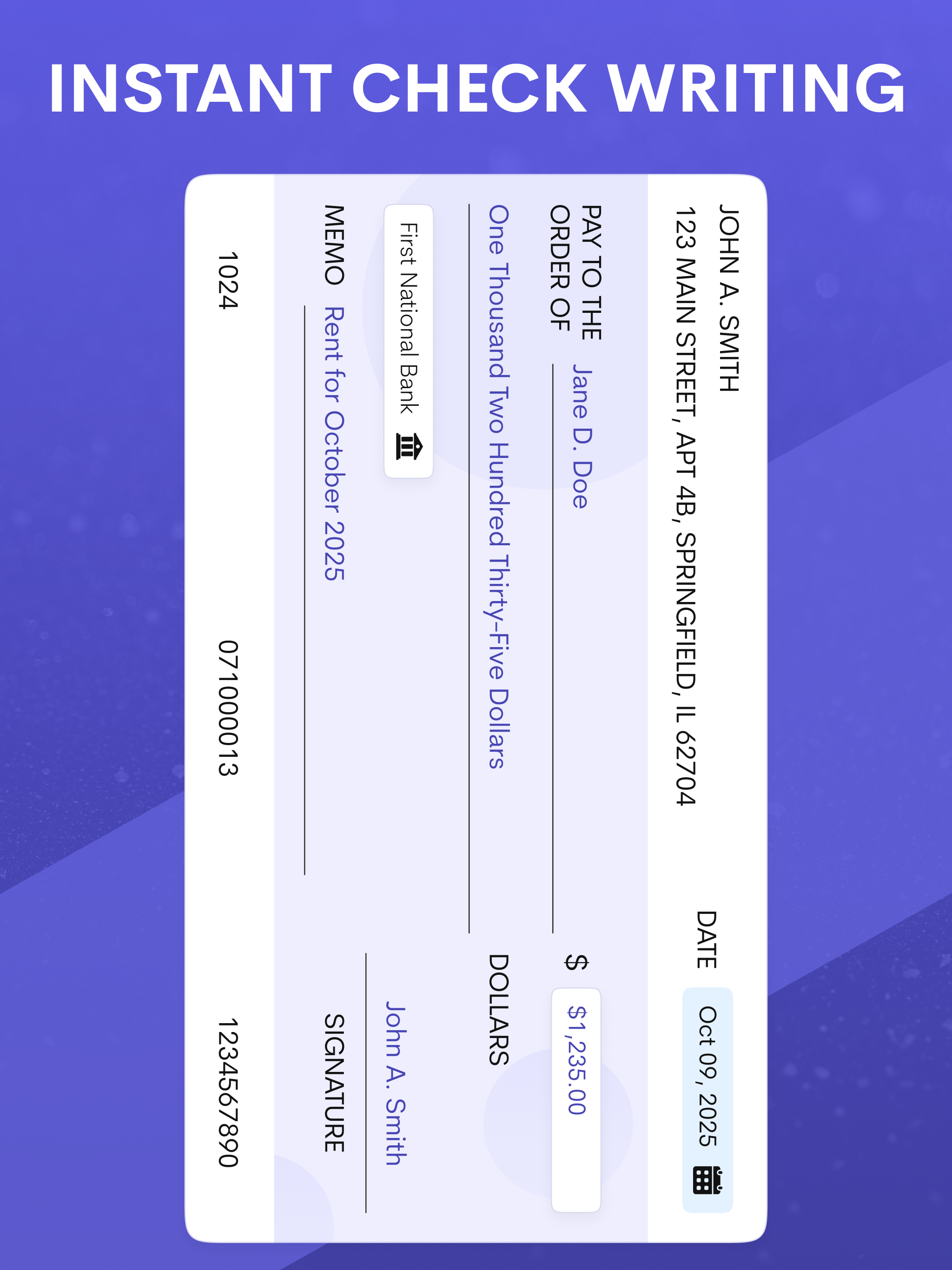 Smart Check Writer