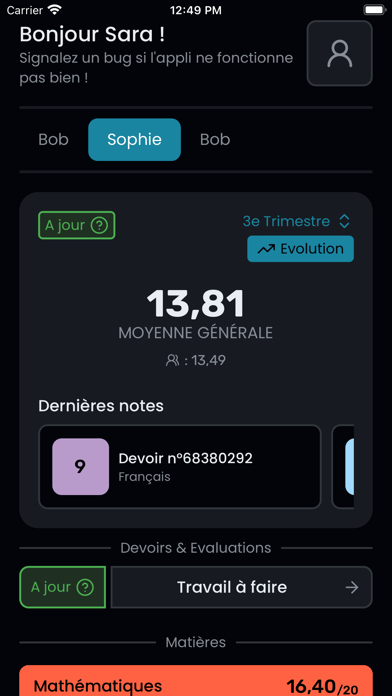 MoyennesED Screenshot