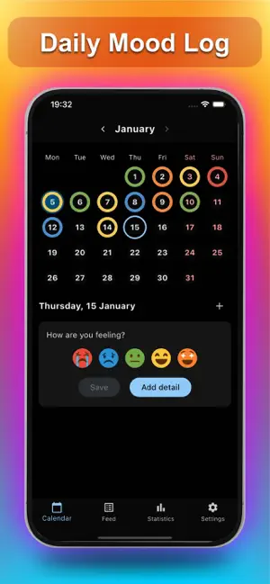 Mood Calendar - Tracker Diary screenshot 4