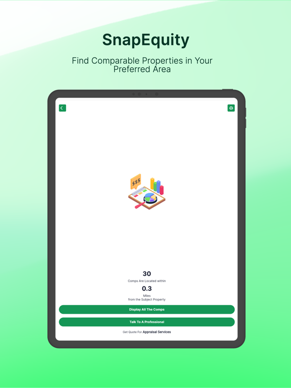 SnapEquity iPad screenshot 2 - Productivity app