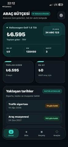 ARAÇ BÜTÇESİ — скриншот 1