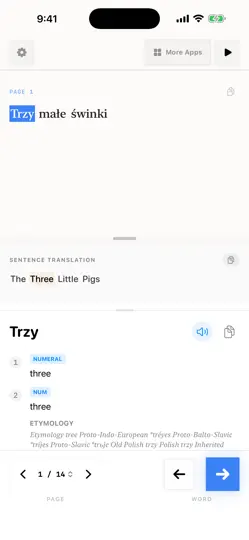 Capture d'écran de The Three Little Pigs Polish sur iPhone 5