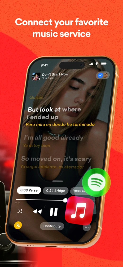 Musixmatch Dynamic Lyrics search result
