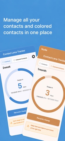 LensCycle - Contact Reminder Screenshot 5 of 7