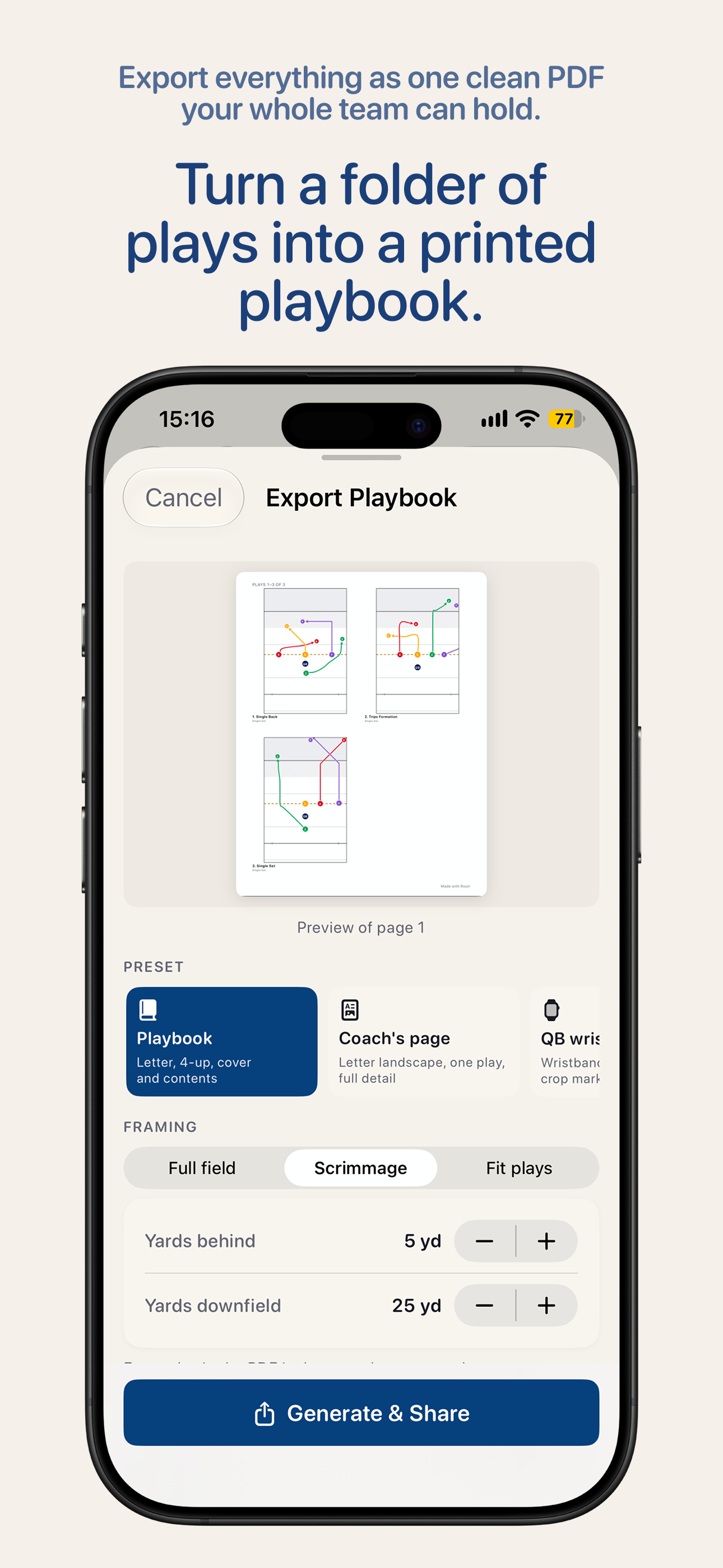 Routr: Flag Football Playbook screenshot 5