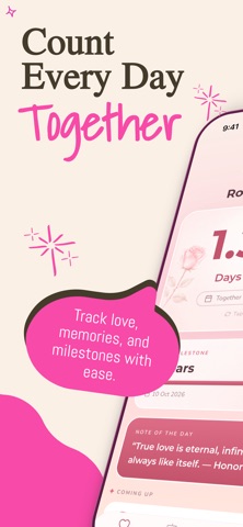 Days in Love - 情侣纪念日计数器 screenshot
