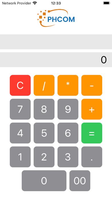 PHCOM Pocket Calculator Screenshot