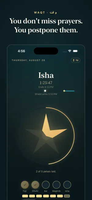 Waqt — Prayer Deadline Shield screenshot 1