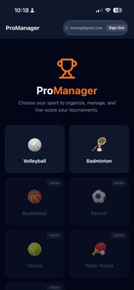 ProManager: Tournament Manager screenshot 1