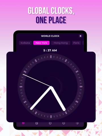 World Clock - Wake Up Alarm iPad screenshot