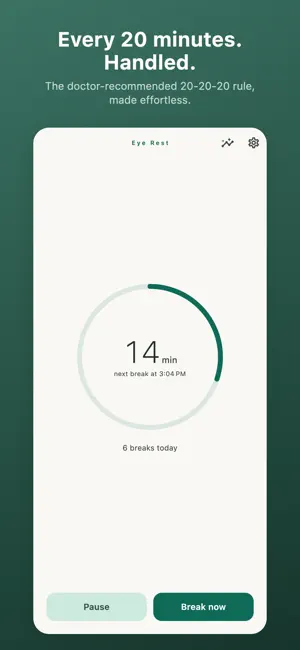 20-20-20 Eye Rest: Break Timer screenshot 1