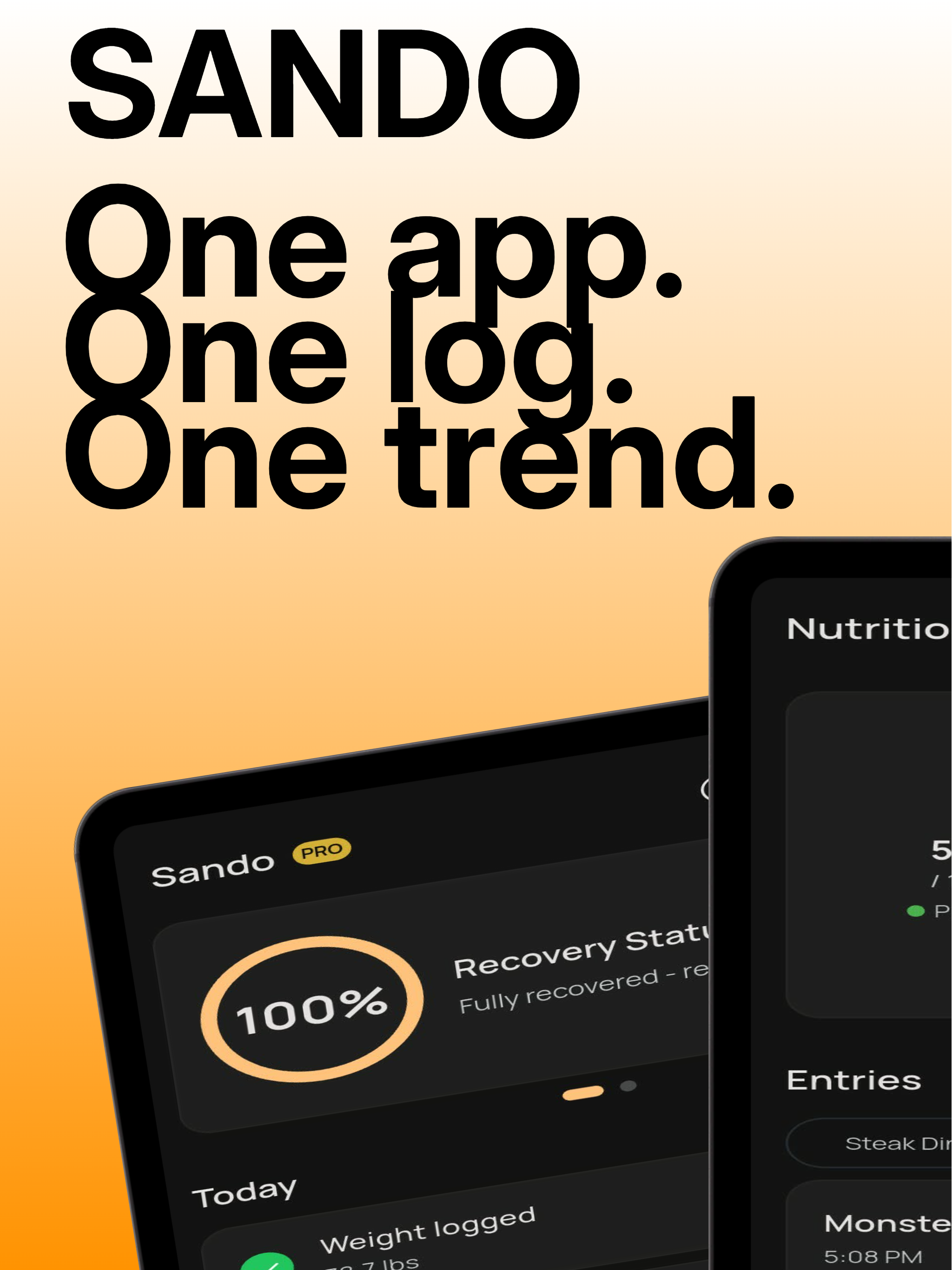 Sando: Workout + Nutrition AI