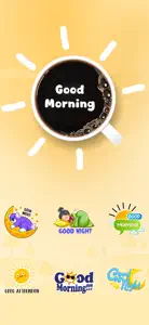 Good Morning & Night Stickers screenshot #1 for iPhone