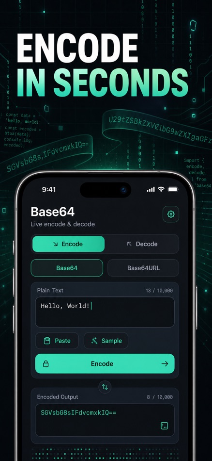 #1. Base64 Encode Decode (iOS) Od: Phuc Pham
