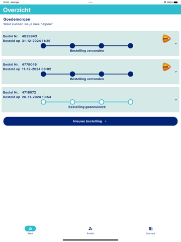 MediReva Bestelapp iPad screenshot 2