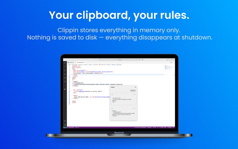 Clippin – Clip. Click. Done. screenshot