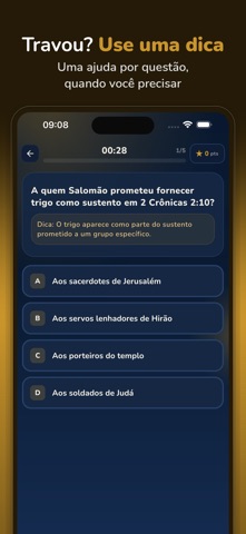 Quiz Bíblico: Perguntas Bíblia iPhone screenshot