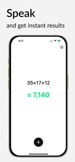 VoiceCalc: AI Voice Calculator iPhone Ekran Görüntüsü 1