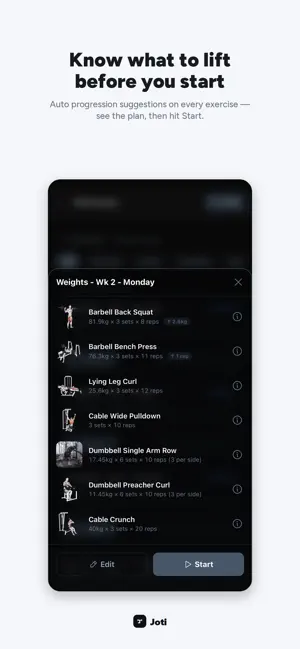 Joti - Workout tracker screenshot 2