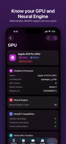 Specs:デバイス情報ウィジェット のスクリーンショット