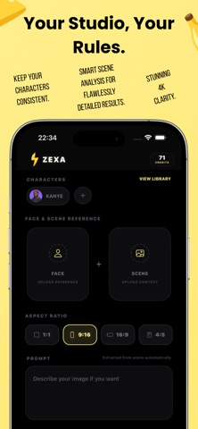 AI Image Creator: Zexa iPhone screenshot