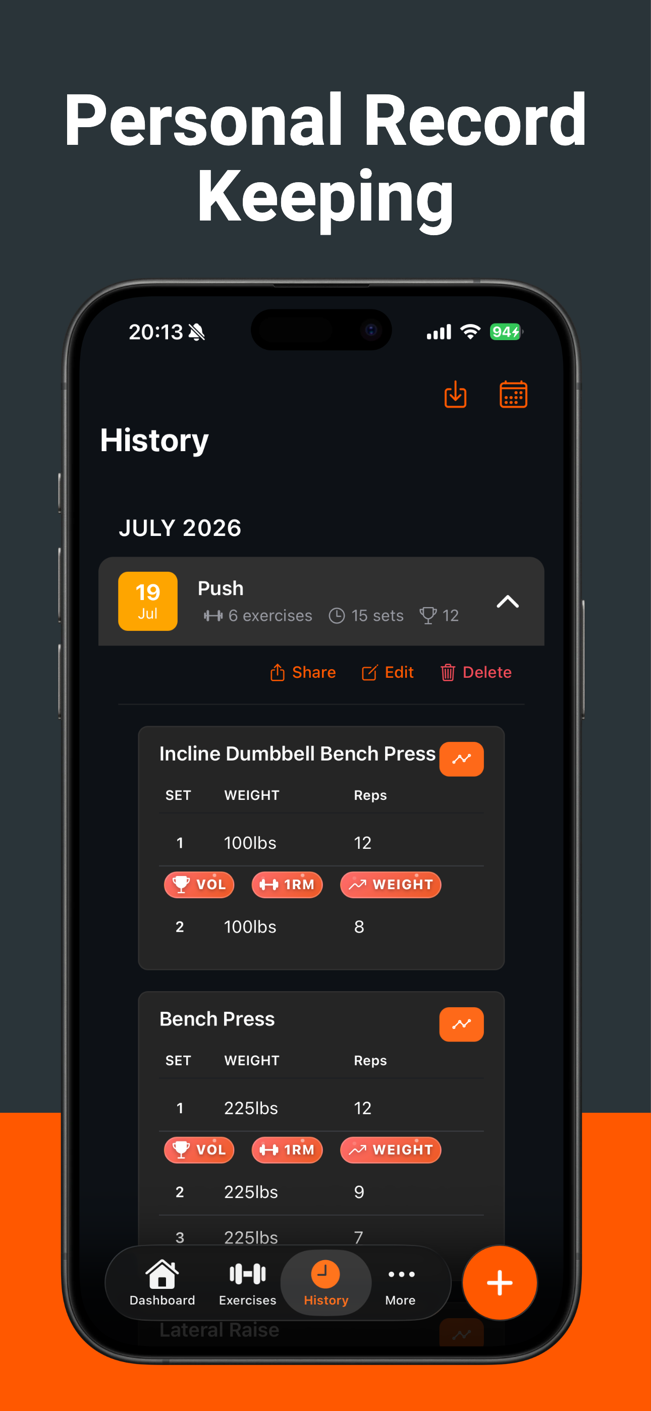 Gym Note Plus: Workout Tracker screenshot 4