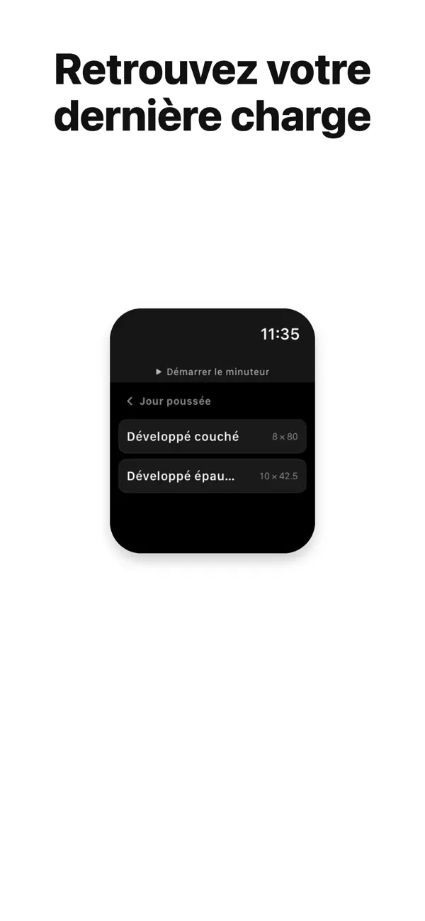 Screenshot #3 pour WatchLift - Carnet muscu