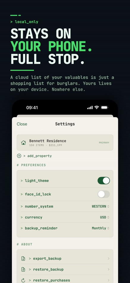 #7. Home Inventory : HOMEVAULT (iOS) بواسطة: Aneesh Pradeep