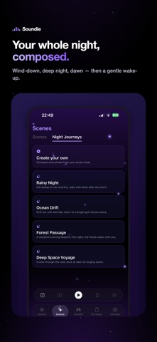 Soundie: Sleep & Focus Sounds iPhone screenshot