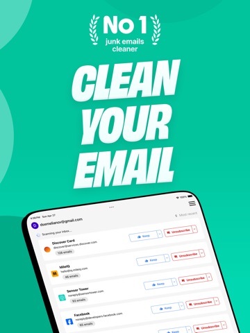 Trimbox: Email Cleaner iPad screenshot