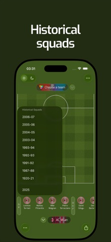Button Lineups screenshot