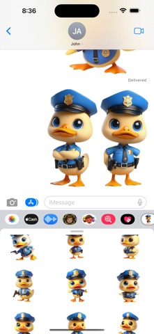 Police Duckling Stickers screenshot