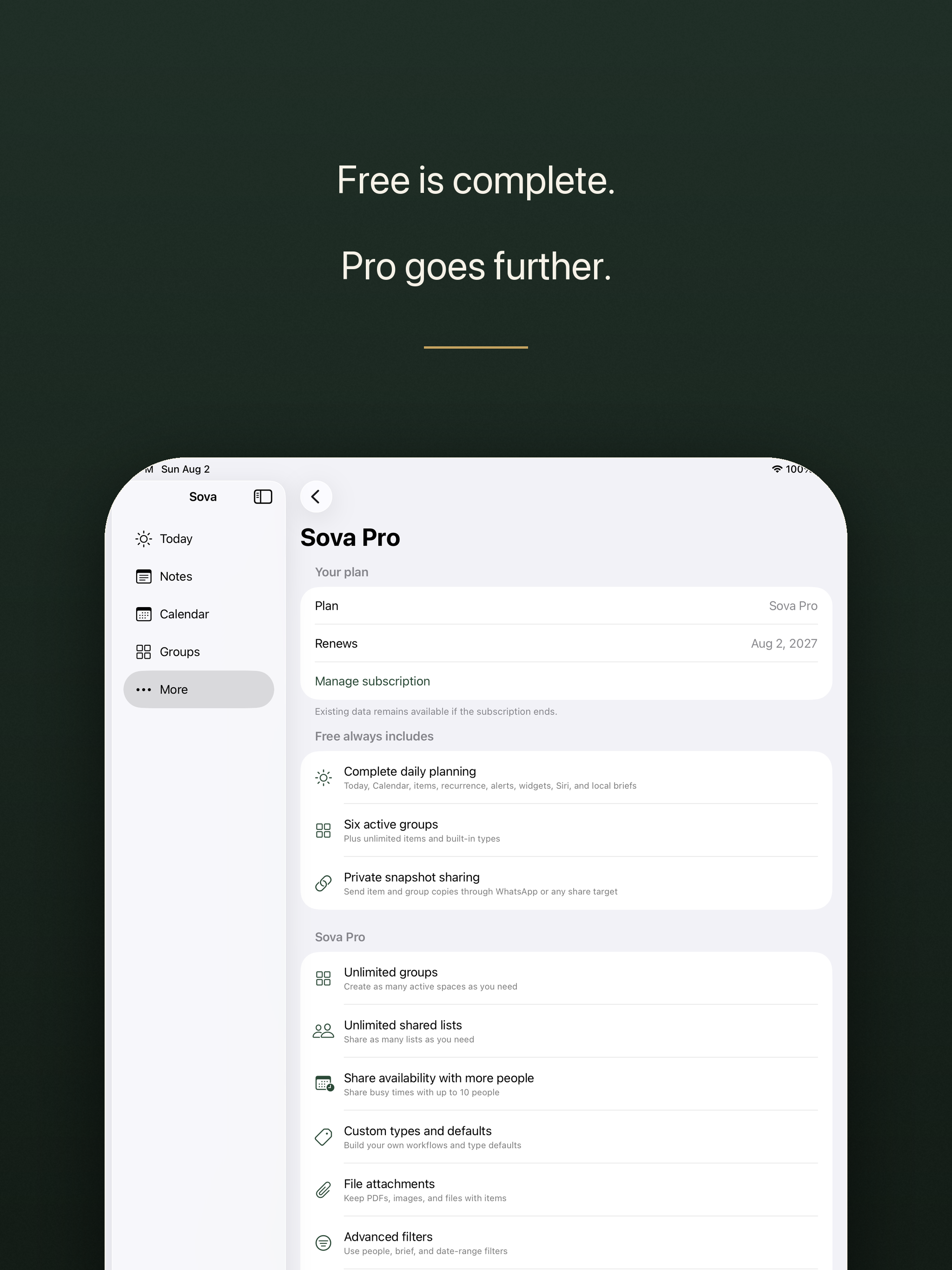 Sova: Planner & Shared Lists screenshot 13