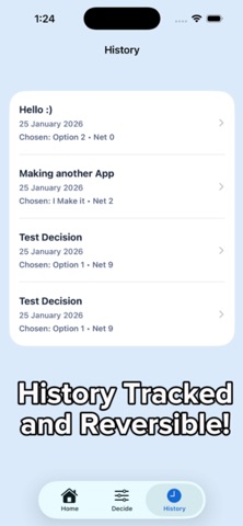 Decidum iPhone screenshot