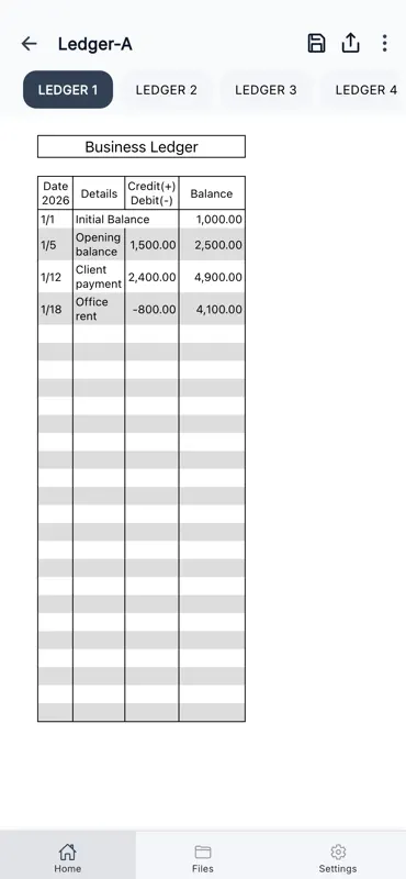 Account Ledger screenshot 2 of 8