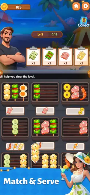 Skewer Match Chef screenshot 2