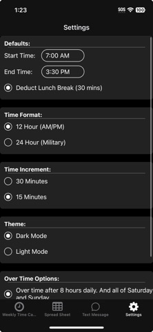 Weekly Time Screenshot 4 of 6