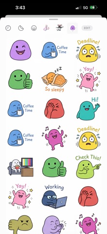 Blob Life Stickers screenshot