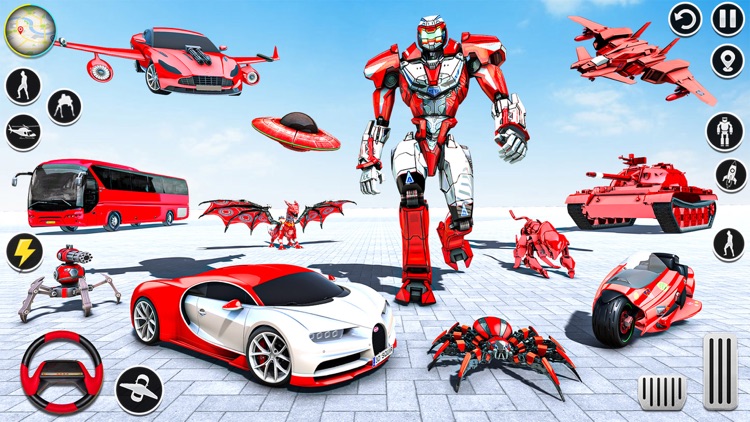 Flying Robot Transformation 3D