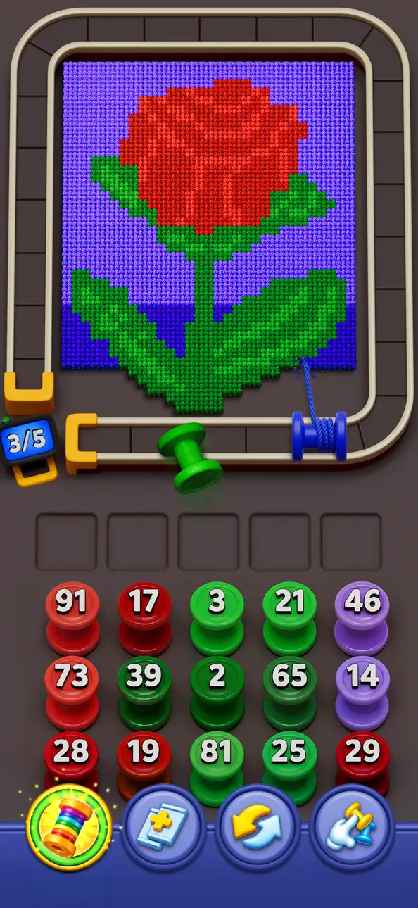 Yarn Loop: Knit Puzzle iOS Mod IPA screenshot 3 - iOS game interface