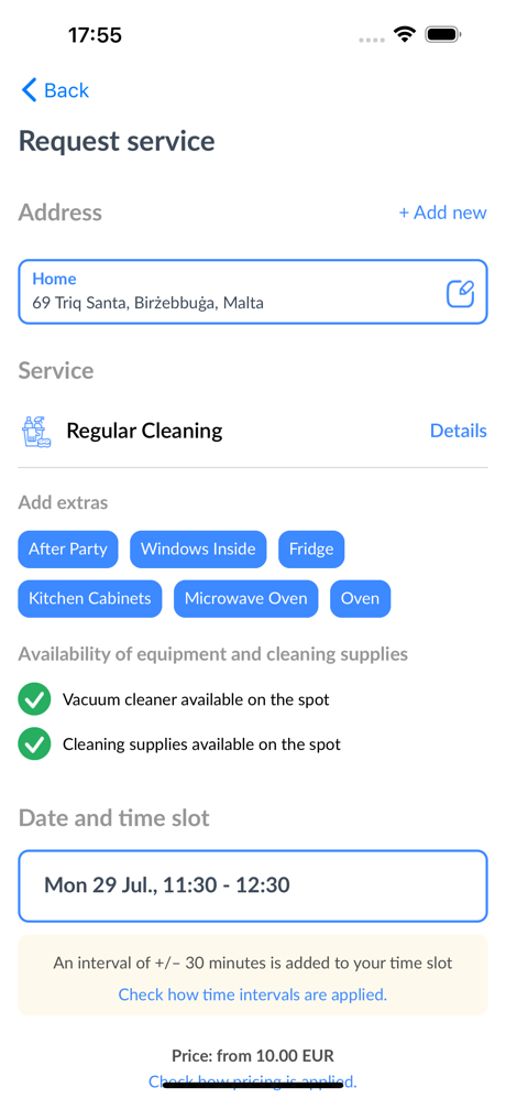 Rozie - Cleaning Services screenshot 2