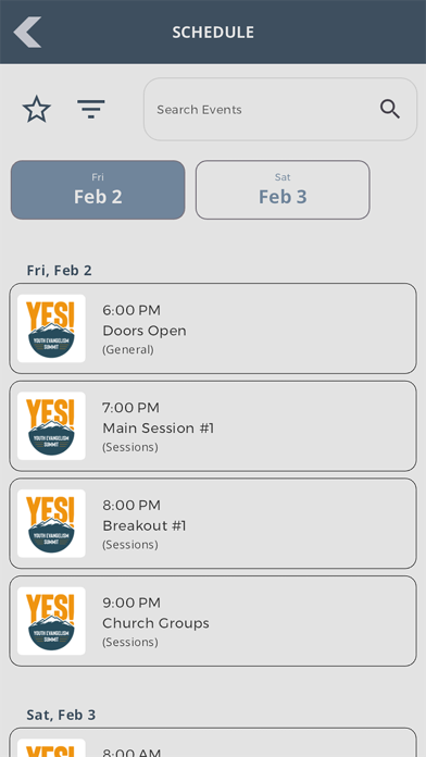 YES! - Youth Evangelism Summit Screenshot