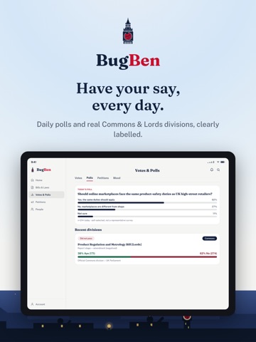 BugBen — Bills, MPs & Votes iPad screenshot 4