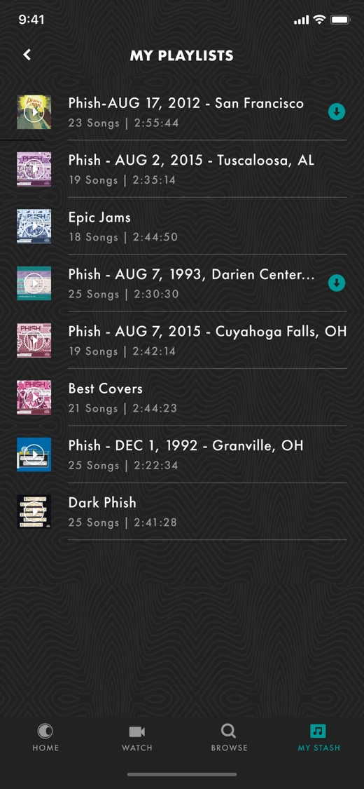 LivePhish screenshot 6