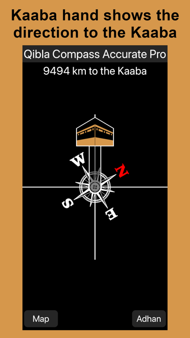 Screenshot #1 pour Qibla Compass Accurate Pro