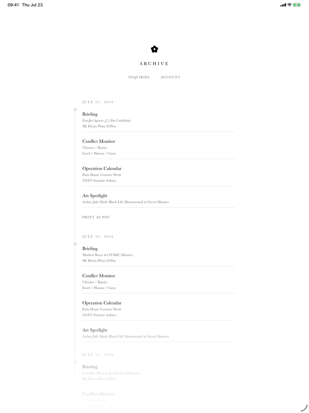 Screenshot 6 of The Memo Intelligence Briefing