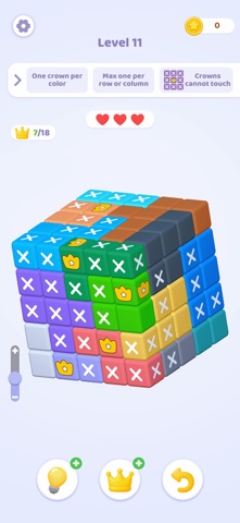 Crowndoku: Logic Puzzle Master iPhone screenshot